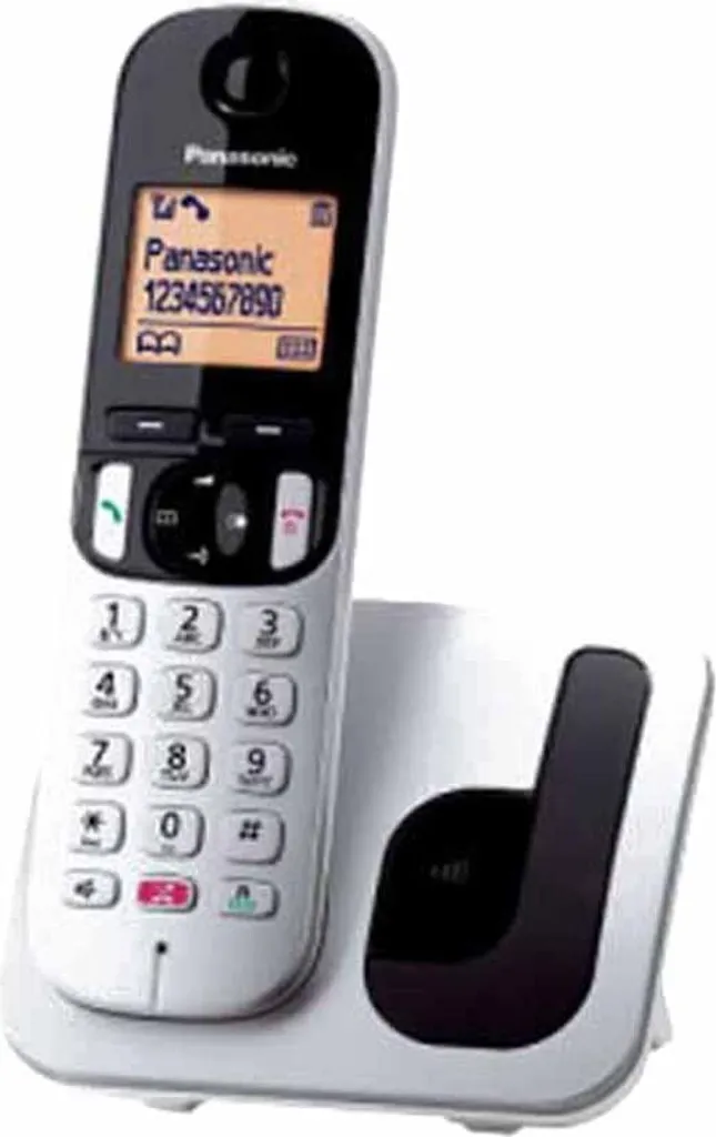 Téléphone fixe sans fil DECT Panasonic KX-TGC250SPS Duo Design Argent Métal