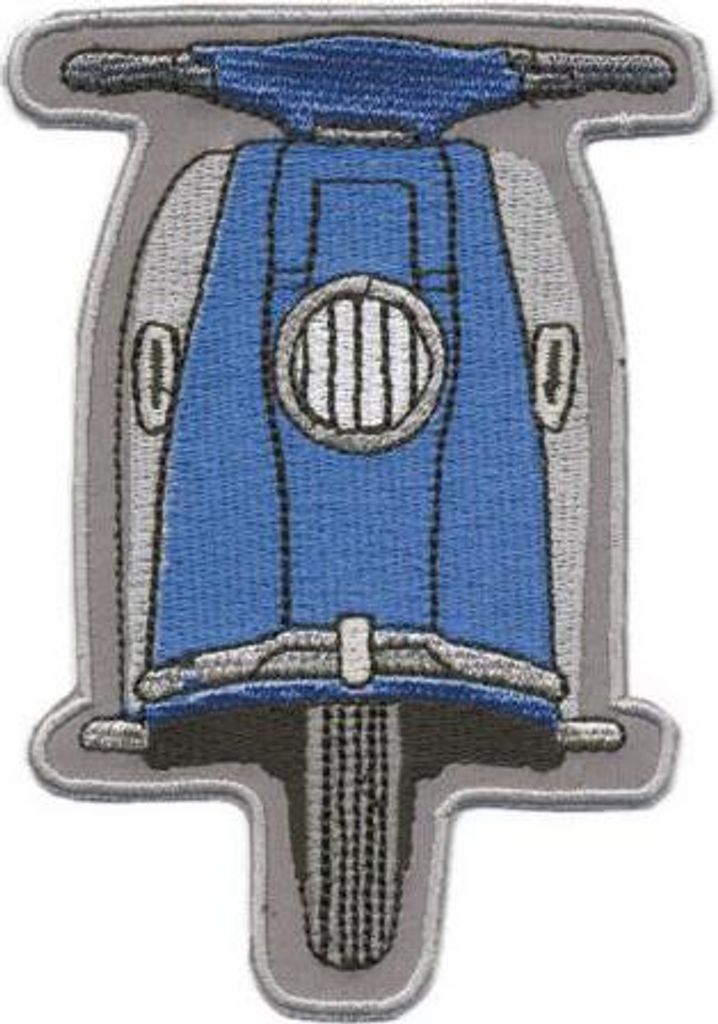 Aufnäher - Roller - 06046 - Gr. ca. 12 x 8 cm - Patches Stick Applikation