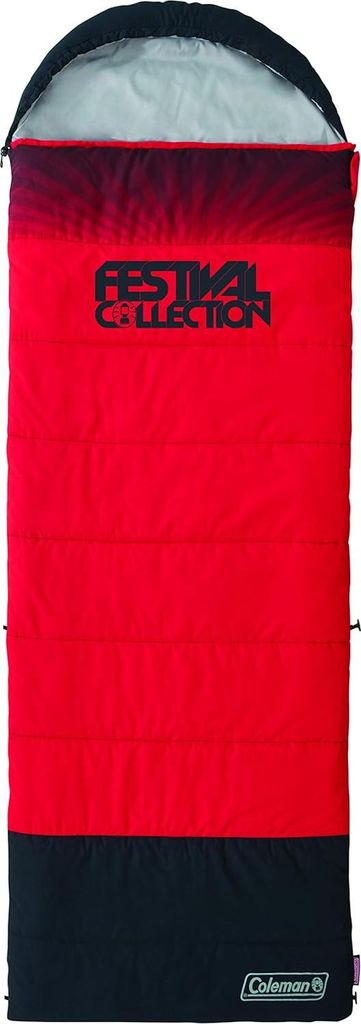 Coleman Festival Collection Camping Deckenschlafsack, geeignet von Anfang Frühling bis Ende Herbst, als Single und Double verfügbar, Warmer