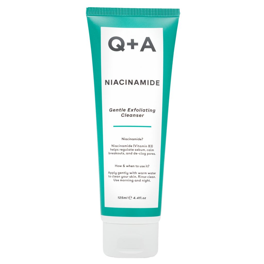 Q+A Niacinamide Gentle Exfoliating Cleanser with Inulin and Fructose 125ml