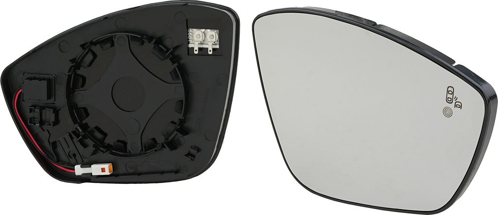 Johns, Spiegel Ersatzglas Rechts passend für Peugeot 308 II LB_/LP_ 09/13- mit Trägerpl