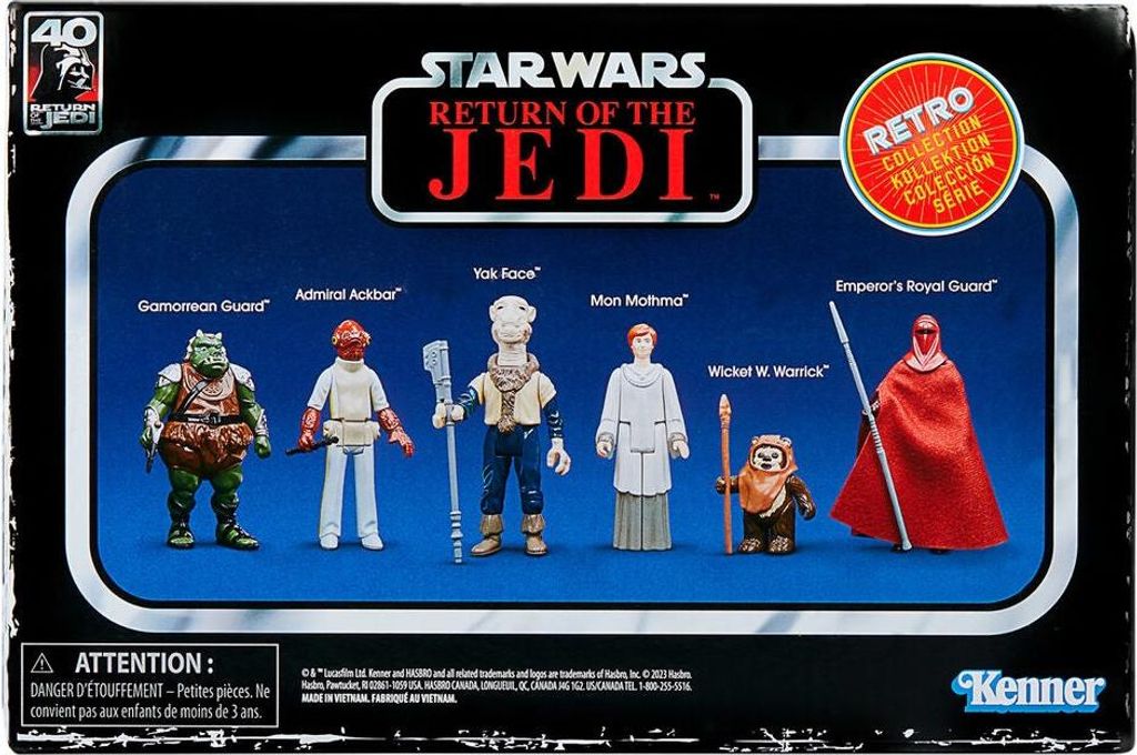 Star Wars: Die Rückkehr der Jedi-Ritter Retro Collection 6er-Pack Figuren 9,5 cm