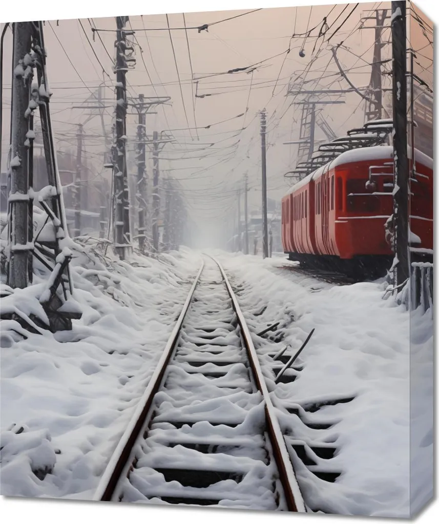 Quadro Artistico 50x60 cm - Serie Viaggio sui Binari - Alta Definizione