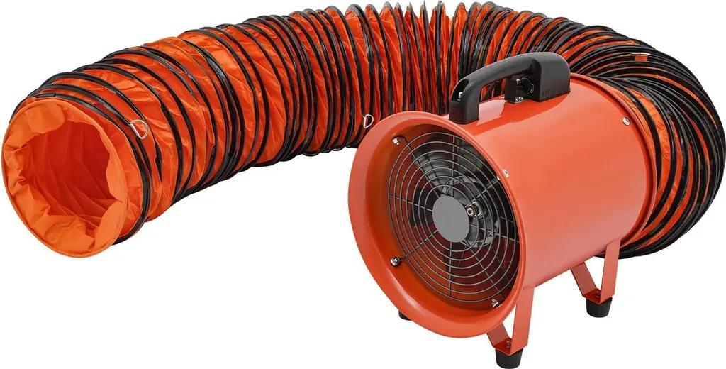 Ventilateur à surpression X5 orange - Débit 43 m³/min avec tuyau 10m