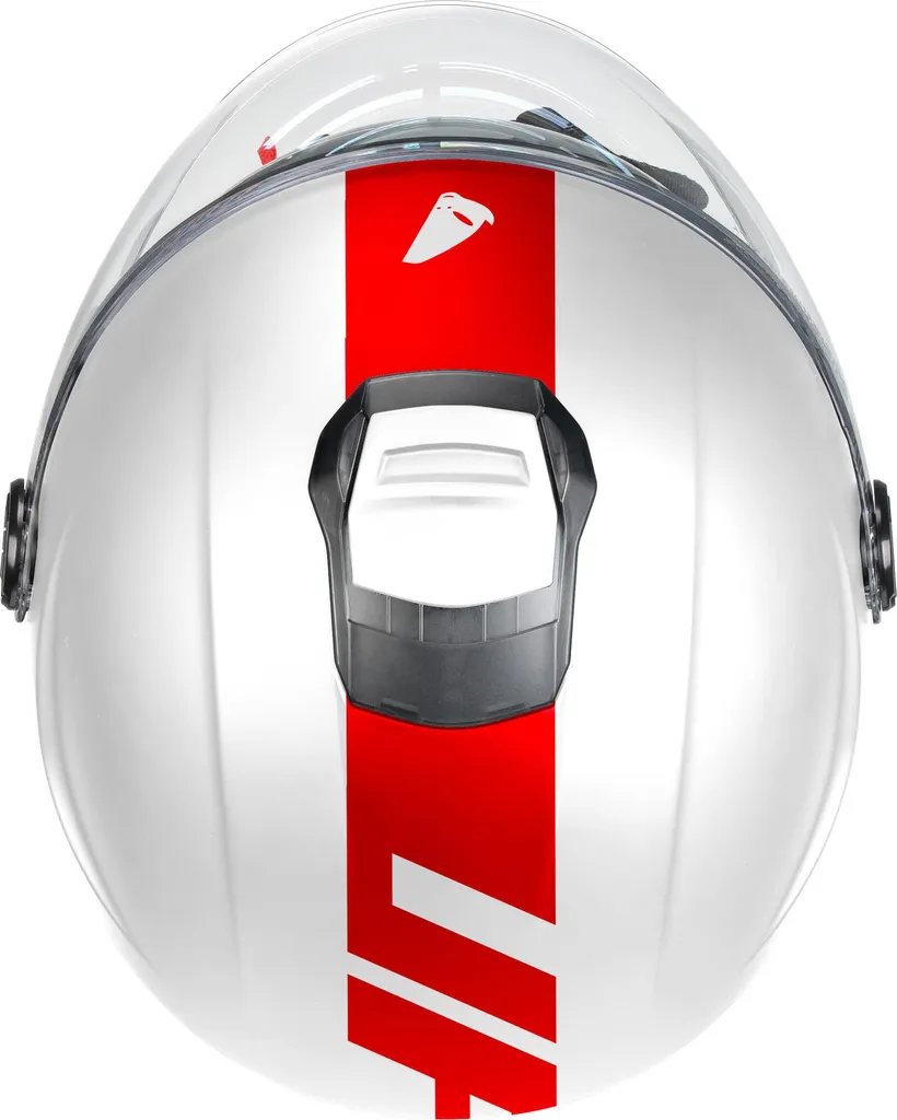 Ufo Nixie Casque Jet Blanc Taille M avec Écran Long et Confortable