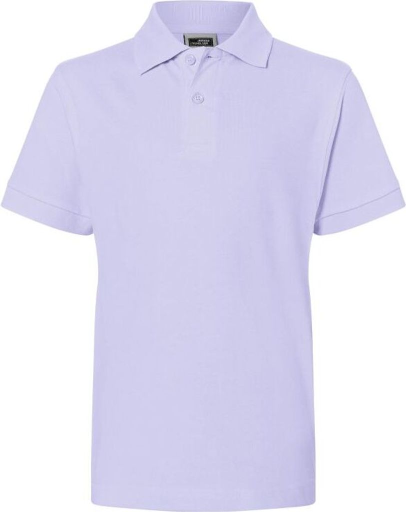 Hochwertiges Polohemd mit Armbündchen lilac, Gr. M Produktbild 