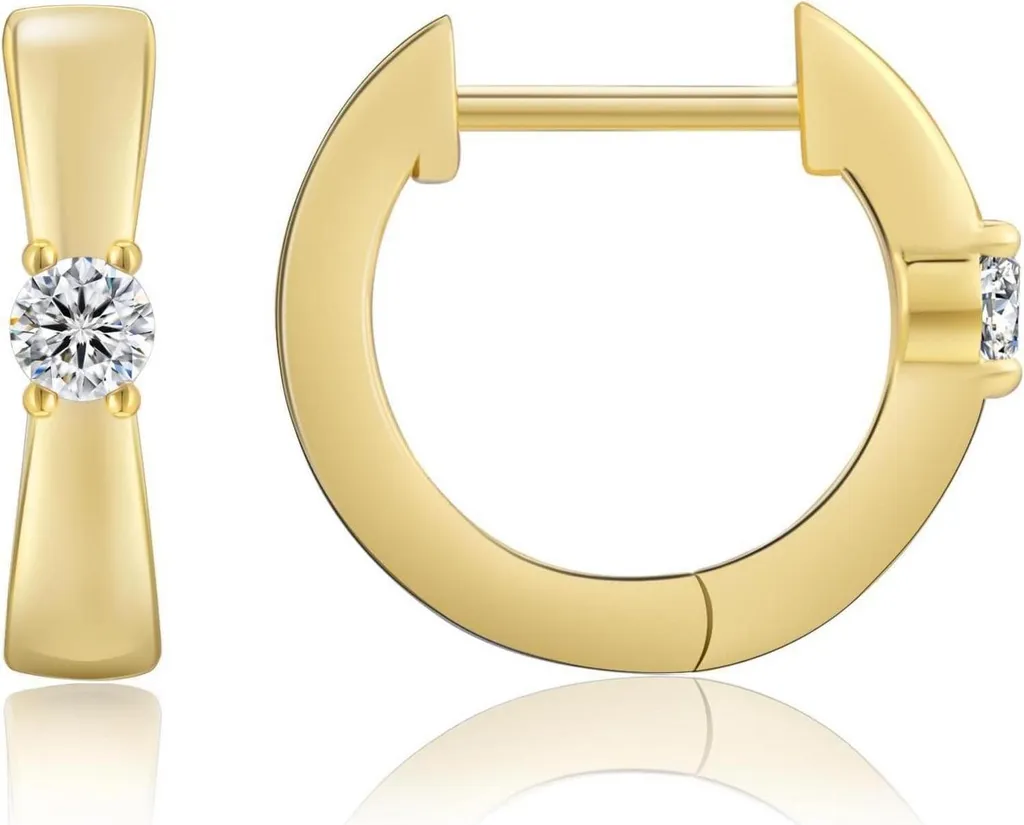 Orecchini Circle Moissanite - Silver 925