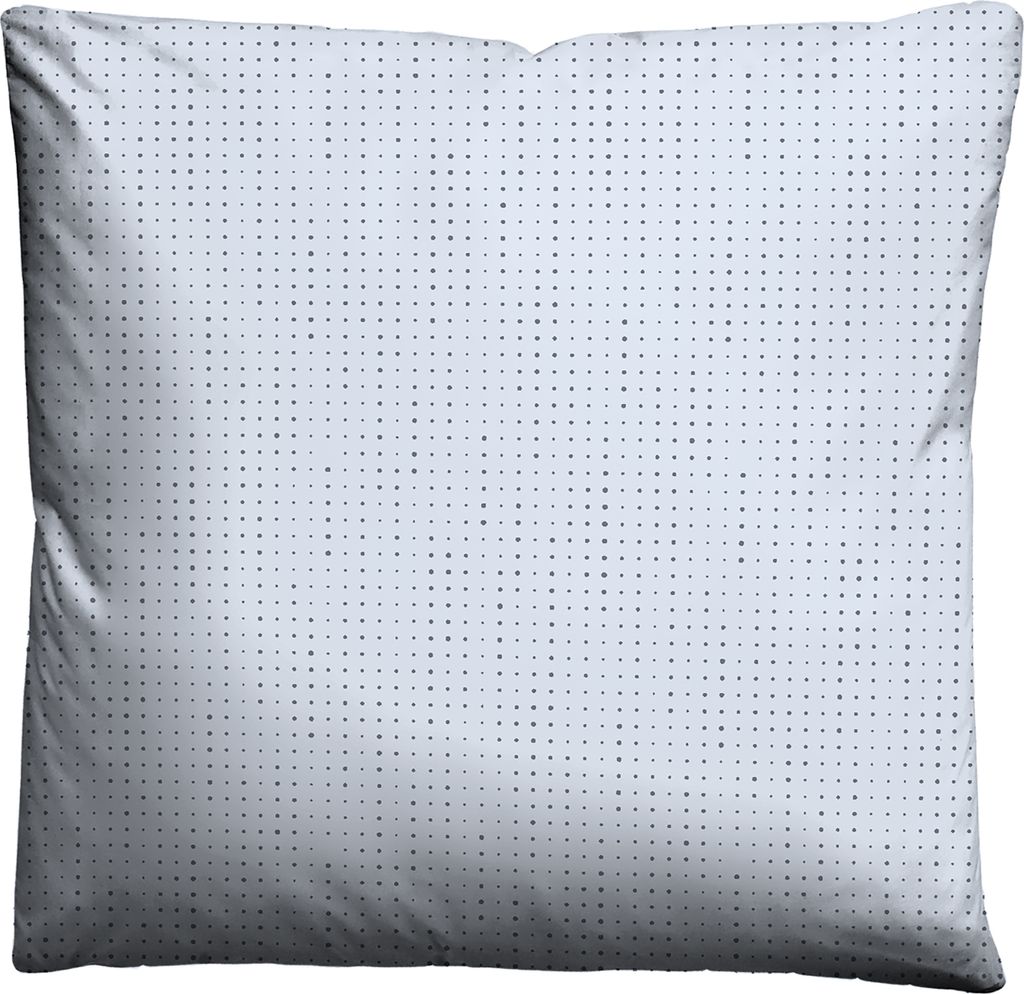 biberna 0636047 Mako-Satin Bettwäsche PUNKTE - MIX & MATCH color: blau, size: 1x 80x80 cm