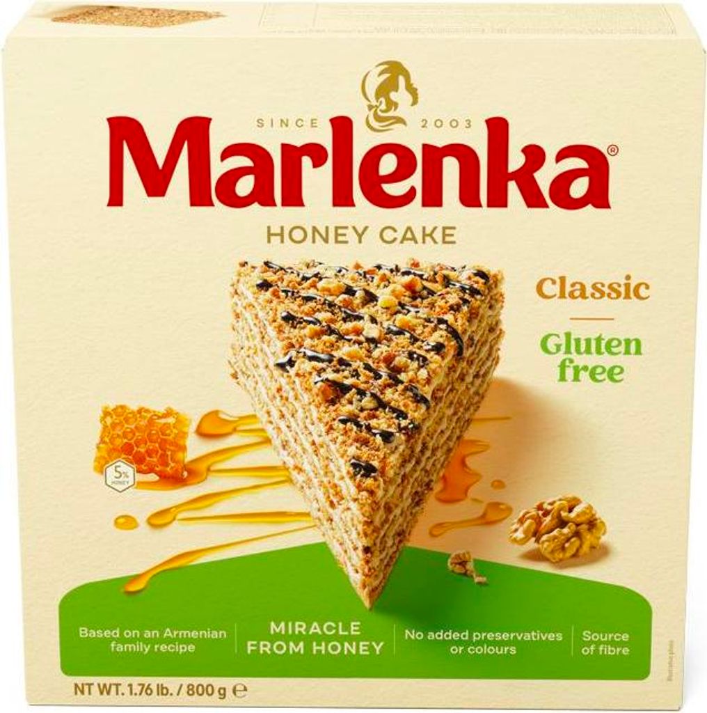 MARLENKA® Torta al miele senza glutine con noci - torta al Immagine del prodotto 