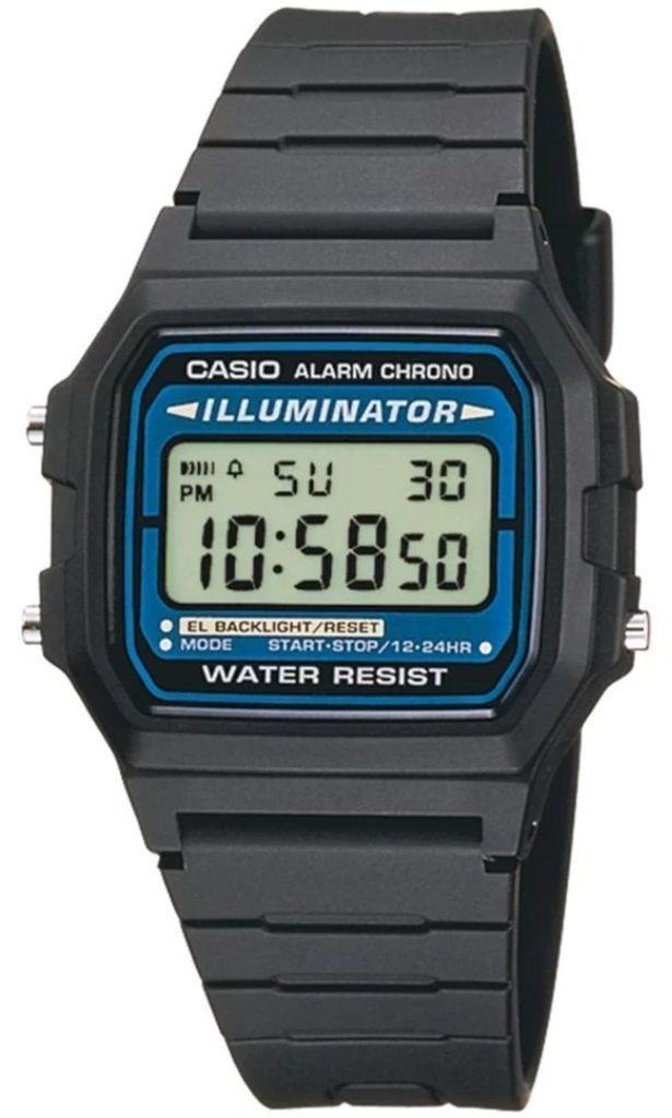 Casio Digitale horlogecollectie F-105W-1AWYEF Productafbeelding 