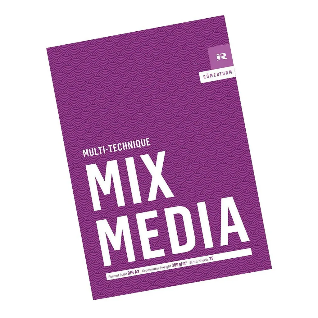 Papier Dessin Mix Media A3 RÖMERTURM Bloc Multi-Techniques 25p