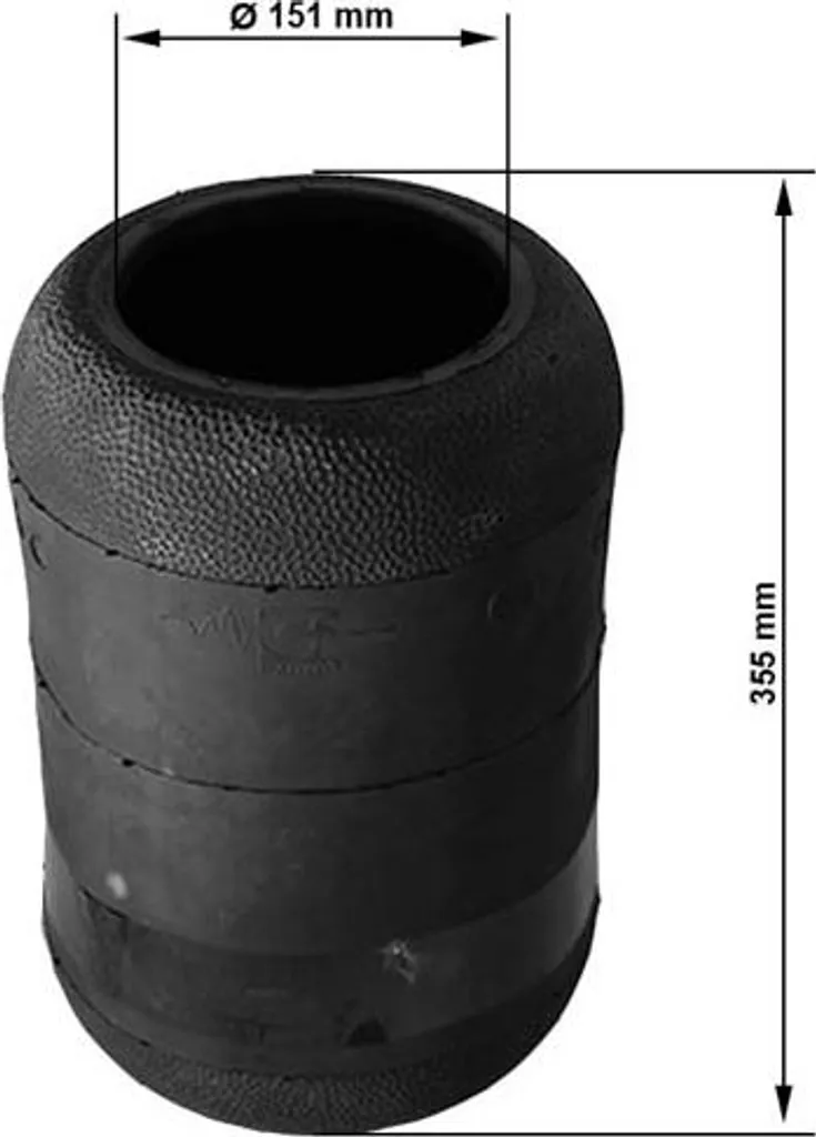 Ressort pneumatique de suspension pour Iveco - Coussin d'air 4746740