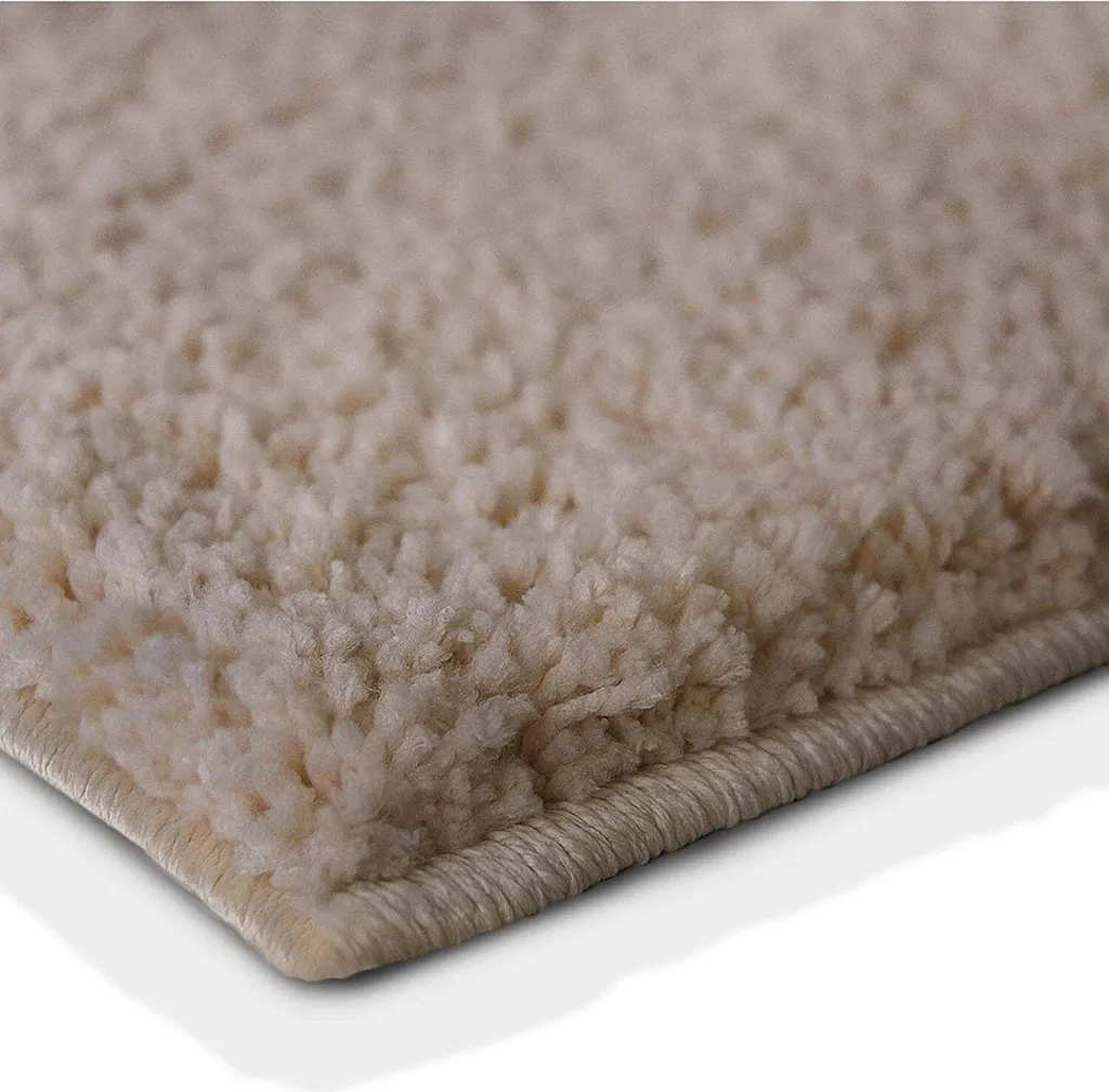 Tapis de bain moelleux Sky Soft Sand Beige 95 cm - Absorption max