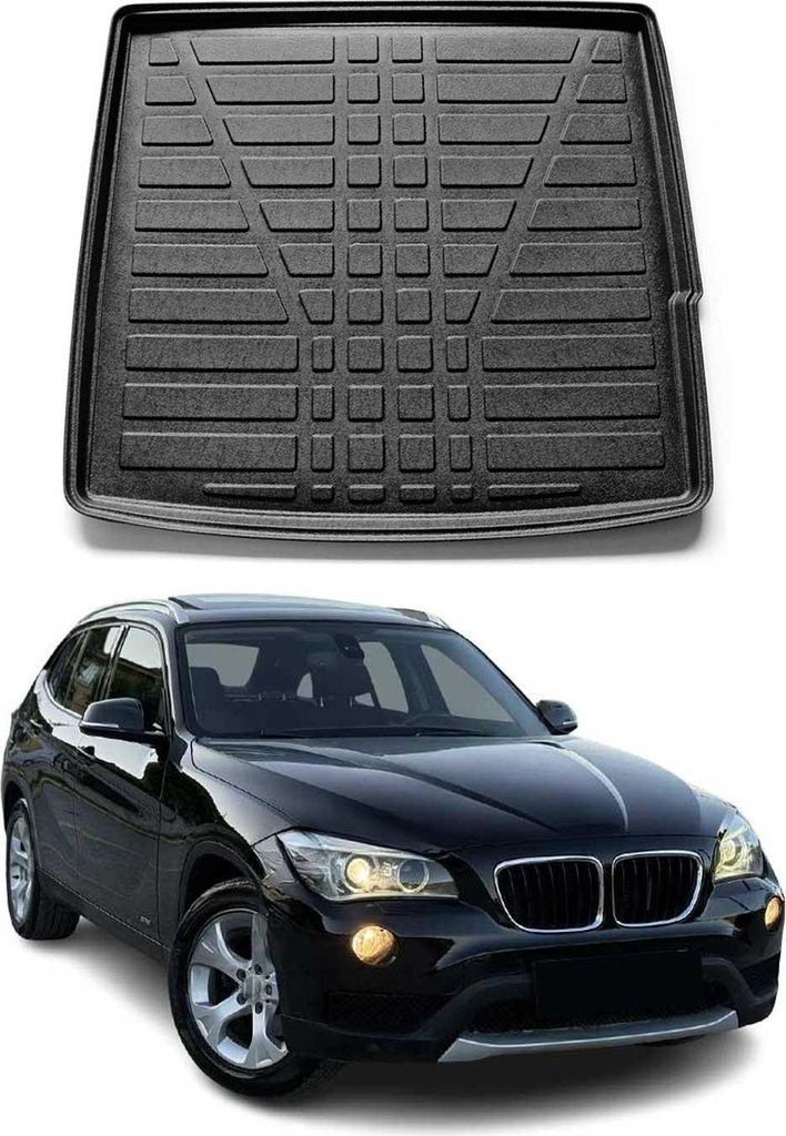 Bac de coffre pour BMW X1 E84 2009-2015 Caoutchouc TPE Noir Image du produit 