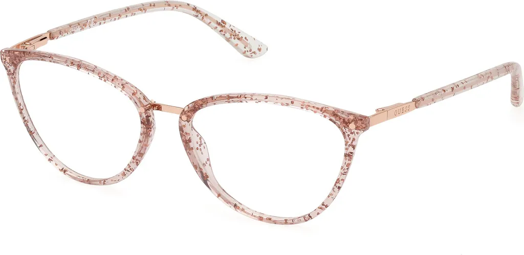 Lunettes Guess GU2957 074 Rose Texture 53/16/140 pour Femmes Élégantes