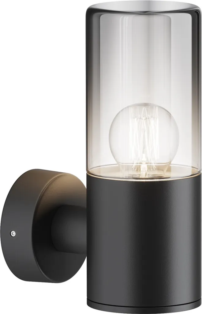 Applique extérieure Maytoni E27 60W Graphite IP54 en Alu et Verre