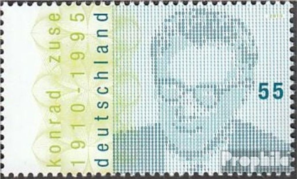 Briefmarken BRD (BR.Deutschland) 2010 Mi 2802 (kompl.Ausg.) FDC Konrad Zuse