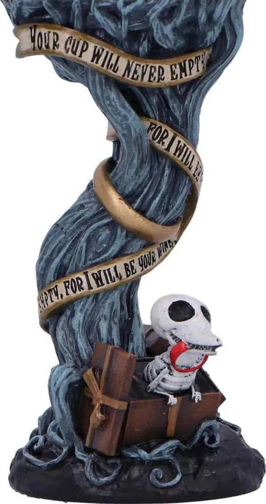 Calice Nemesis Now Corpse Bride Bleu avec Insert en Acier Inoxydable