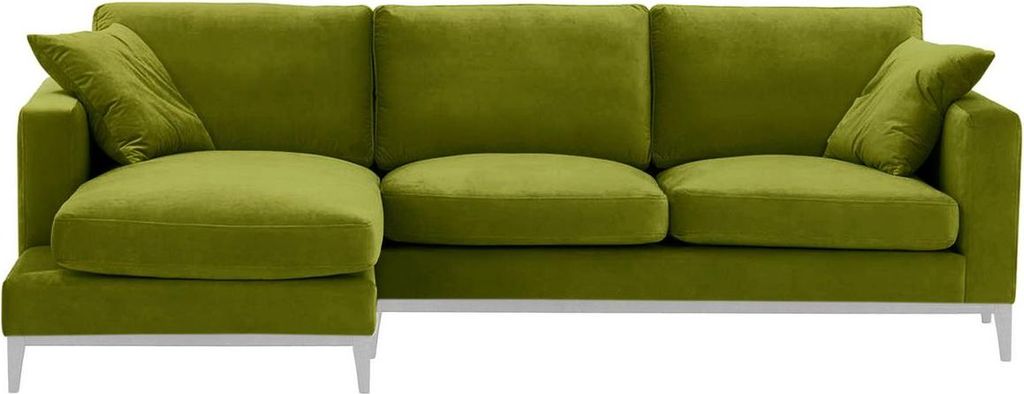 Linksseitiges Ecksofa Covex Wood-Velluto 9-white