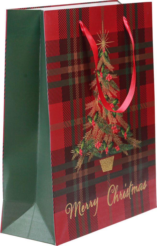 Geschenktüte Weihnachten 26x10x32cm mit Henkel und Motiv 1 Produktbild 4