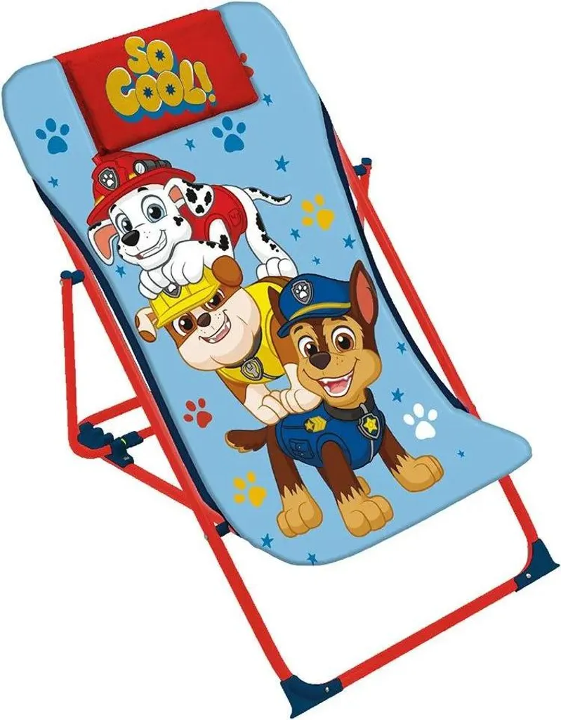 Chilienne enfant pliante Pat Patrouille motif Chase Ruben et Marcus