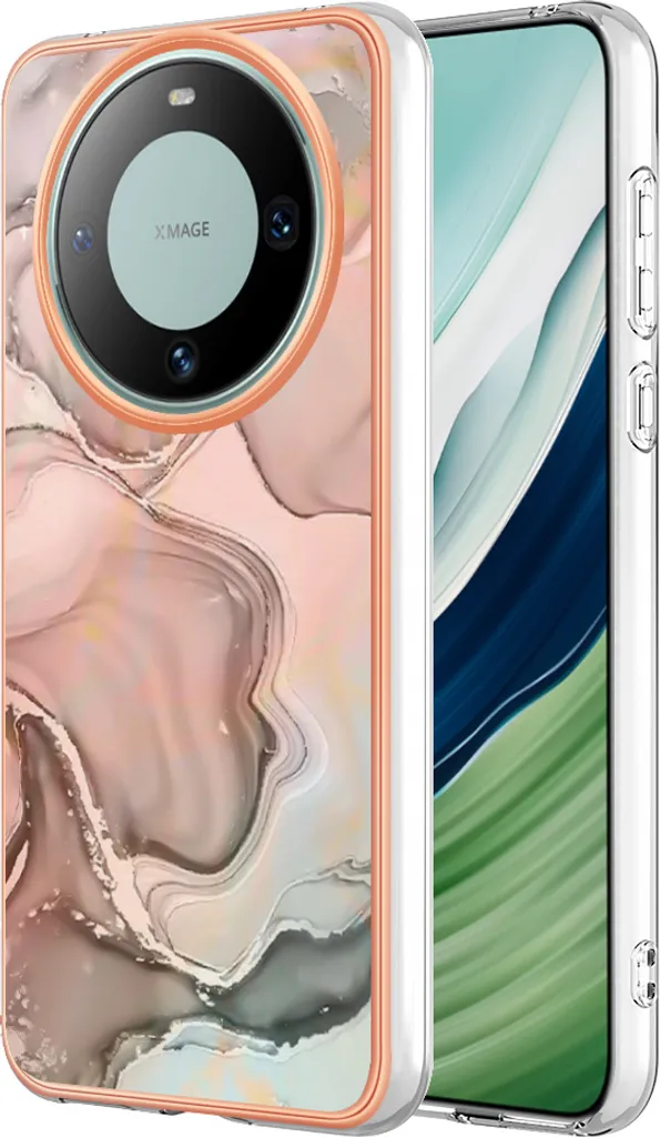 Custodia Elegante Huawei Mate 60 Beige - Silicone TPU e Fantasia Chic