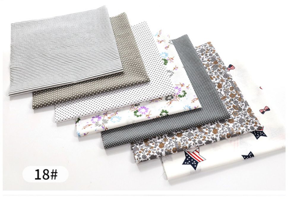 7*Baumwolle Stoffreste Kinder Patchwork Stoffe Stoffpaket Nähen DIY 50x50cm #18