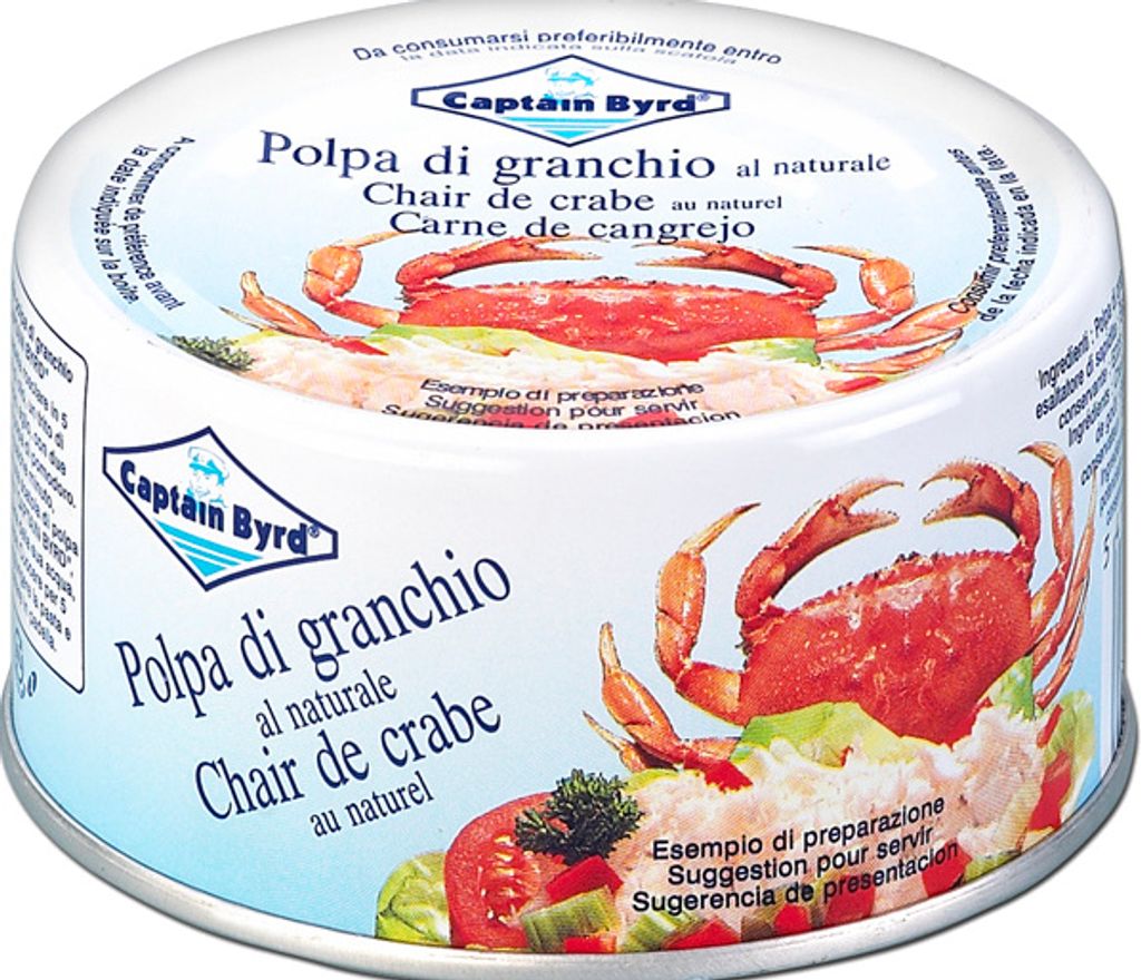 Krabbenfleisch in Marinade Polpa di Granchio Pacifico 200g - Captain Bird