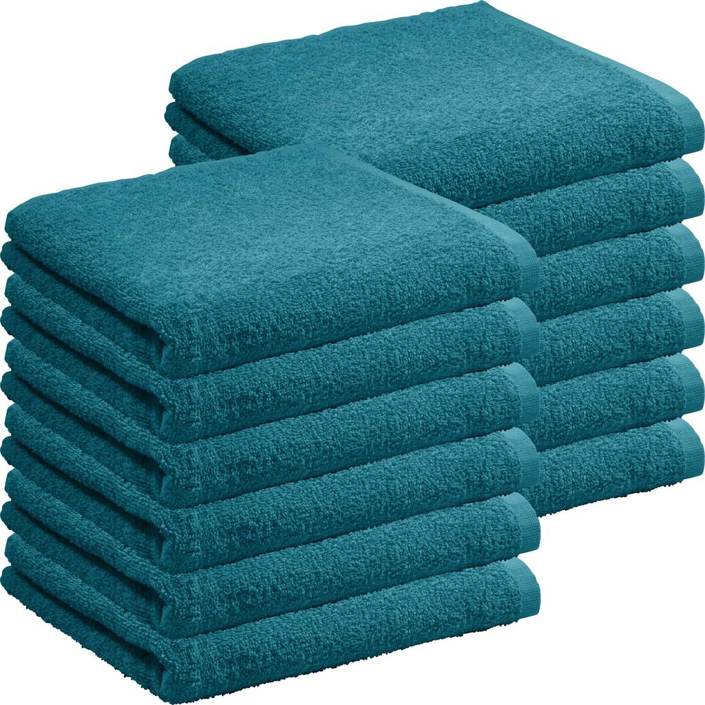REDBEST Handtuch Oceanside" 12er-Pack petrol 50x80 cm"