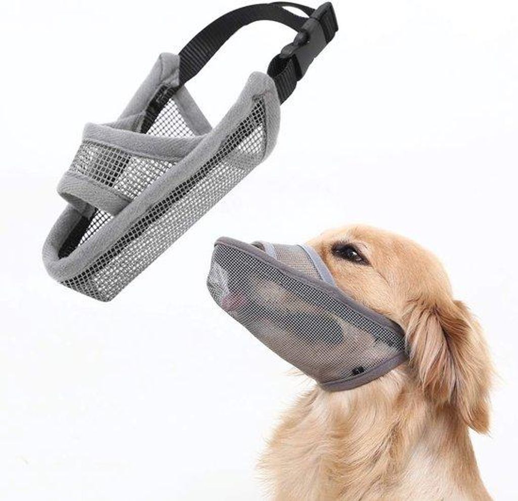 Nylon Hundemaulkorb für kleine, mittelgroße und große Hunde, geeignet für Teckel, Windhund, Pudel und Labrador, atmender und trinkbarer Maulkor...