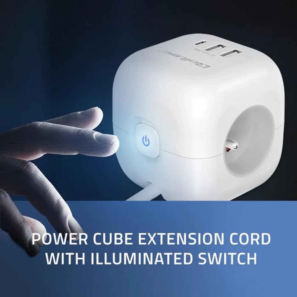 Multiprise Cube pour Gagner de la Place avec USB-C PD 20W Rapide - 8