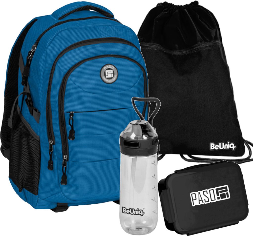 PASO BLAU jugend SCHULRUCKSACK - 4-TEILIGES SET Zdjęcie produktu 