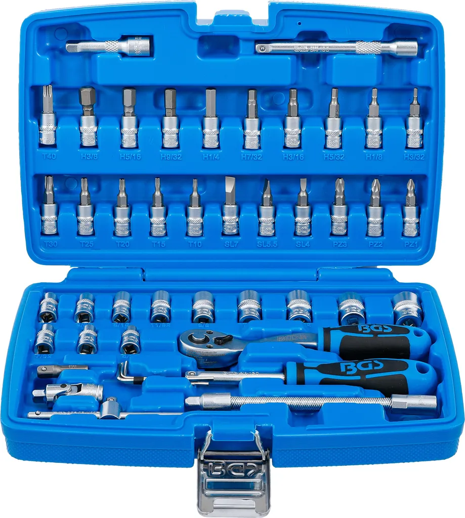 Jeu de Clés à Douilles en Pouces BGS 2141 - Kit Complet 46 Pièces