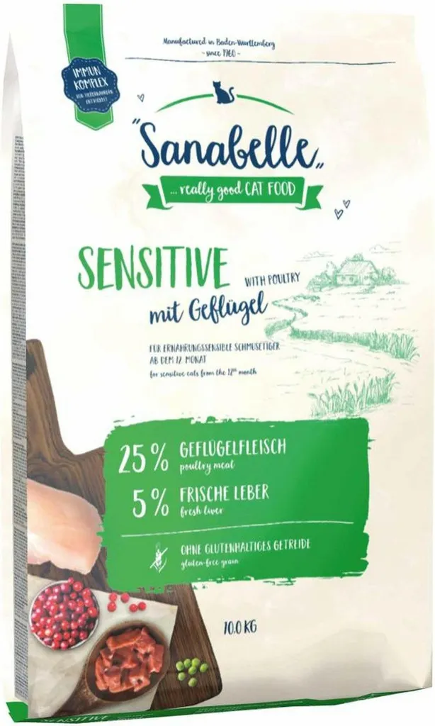Alimentation chat sensible Bosch Sanabelle volaille en grand sac 10kg