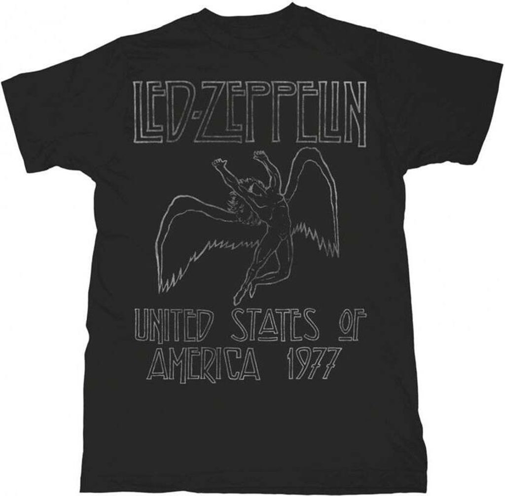 Led Zeppelin USA '77. Black S T-Shirt Produktbild 