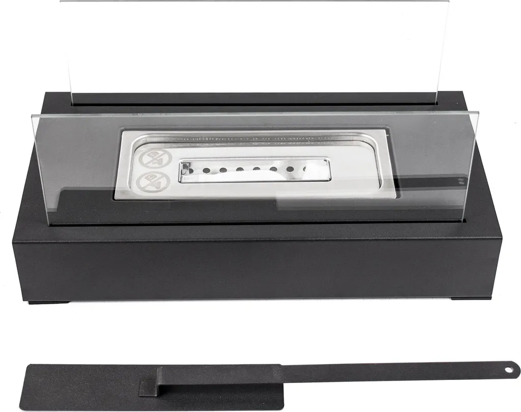 Cheminée de table sans fumée pour appartement avec vitres de protection - 9