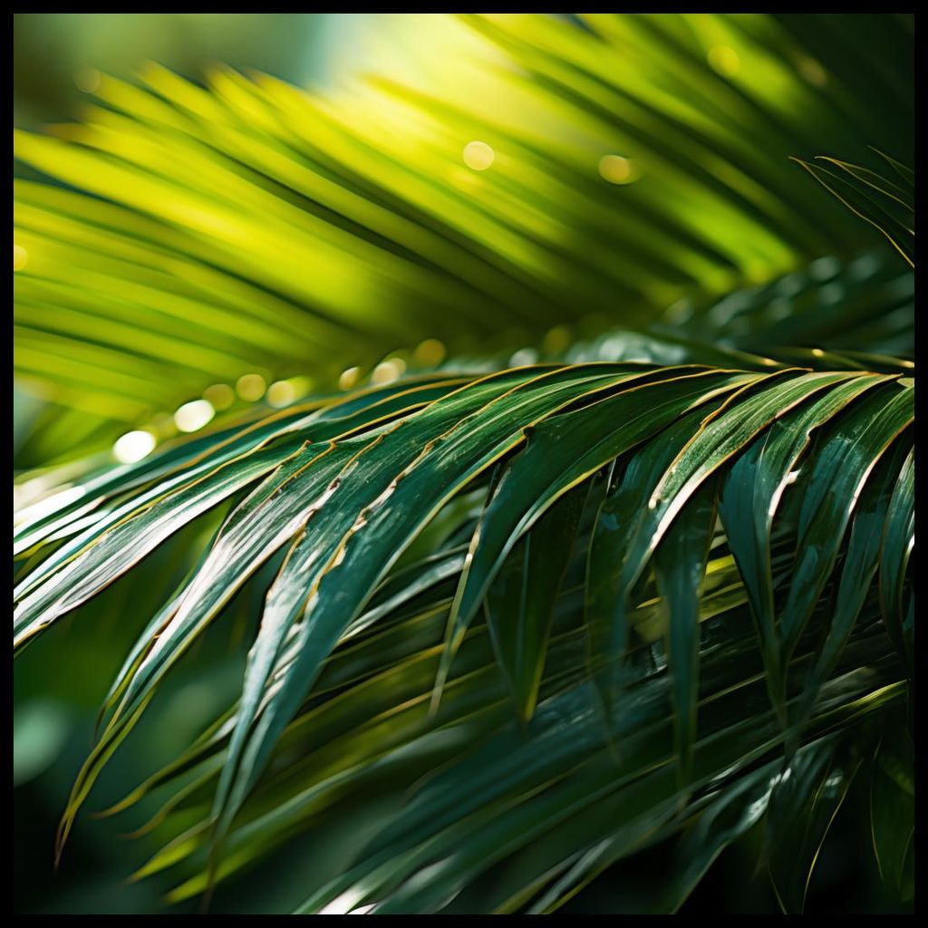 Plakat 100x100cm Grüne Kondensation