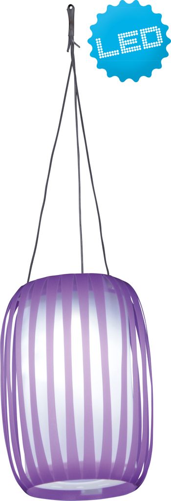 Näve Solar-Pendelleuchte - Kunststoff - violett; 4066324