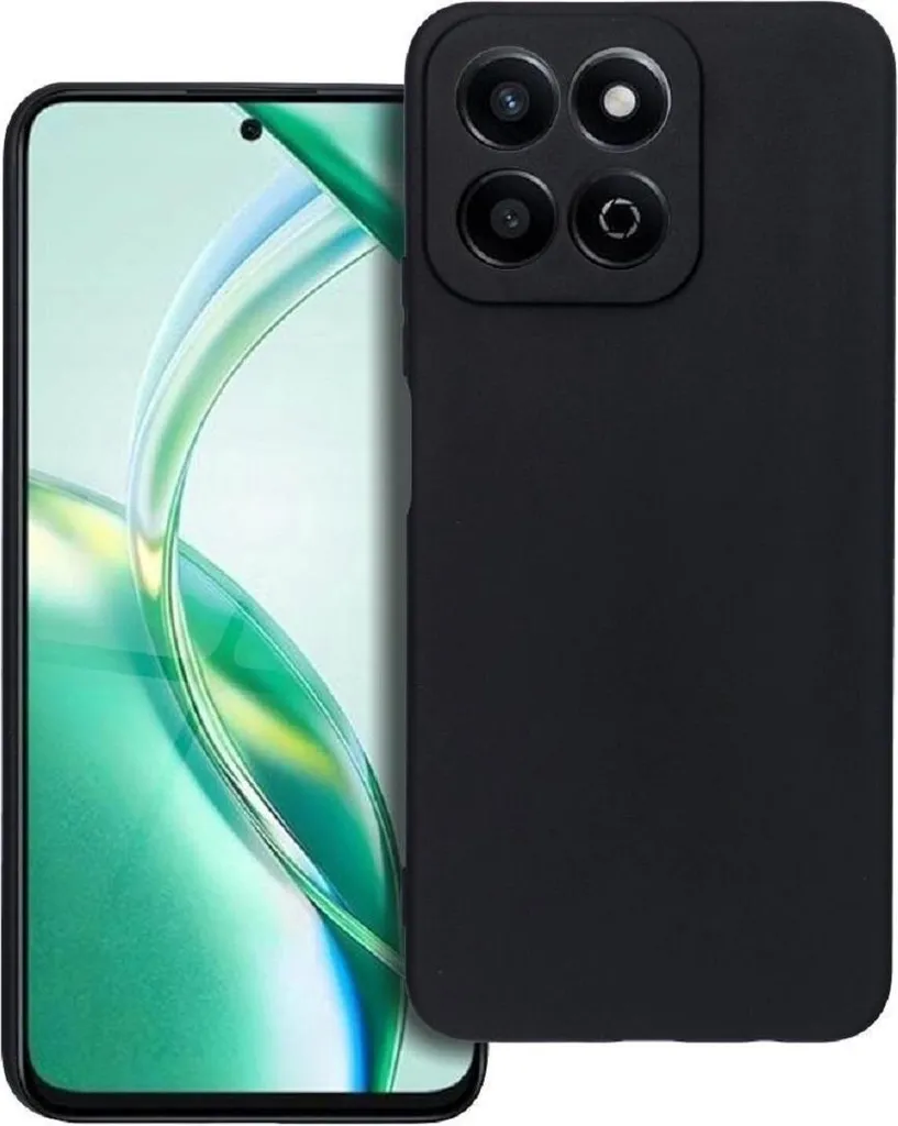 Cover Honor 200 Smart Nero Opaco Slim - Custodia Silicone Bumper