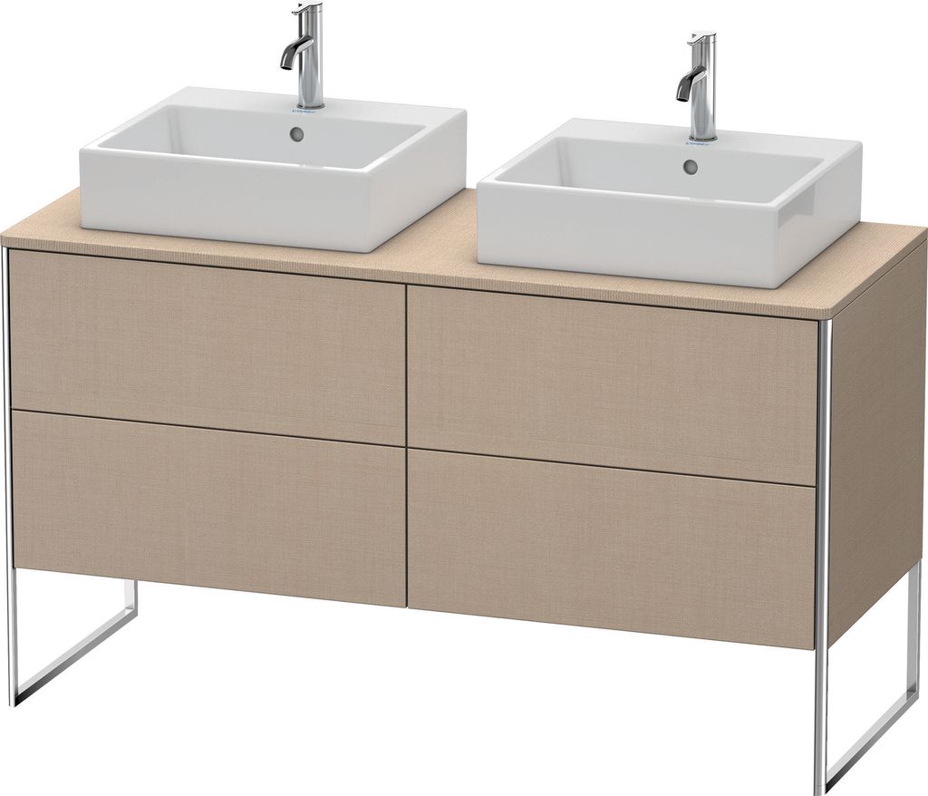 Waschtischunterbau XSQUARE 778x1400x548mm, für 2 Becken Produktbild 