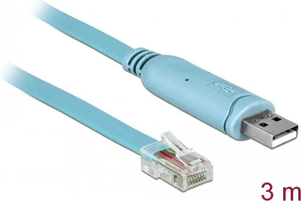 Delock 63289 Adattatore USB RJ45 Console RS-232 FTDI Professionale