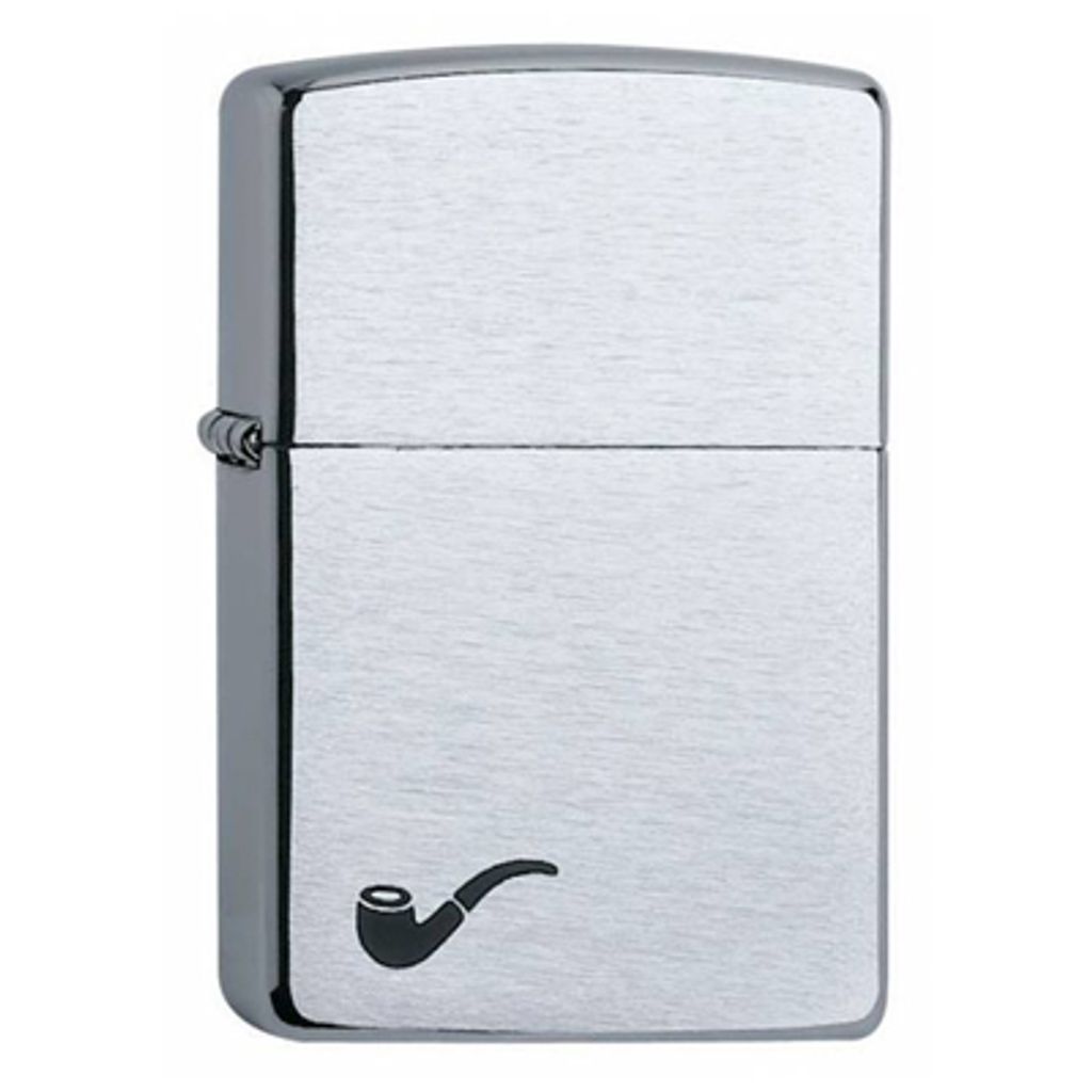Zippo Pfeifen Benzin-Feuerzeug mit schwarzer Pfeife, Produktbild 