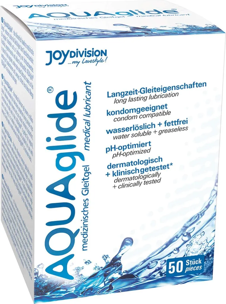 Kit 50x3ml JOYDIVISION AQUAglide Lubrificante Medico per Pelli Sensibili - 1