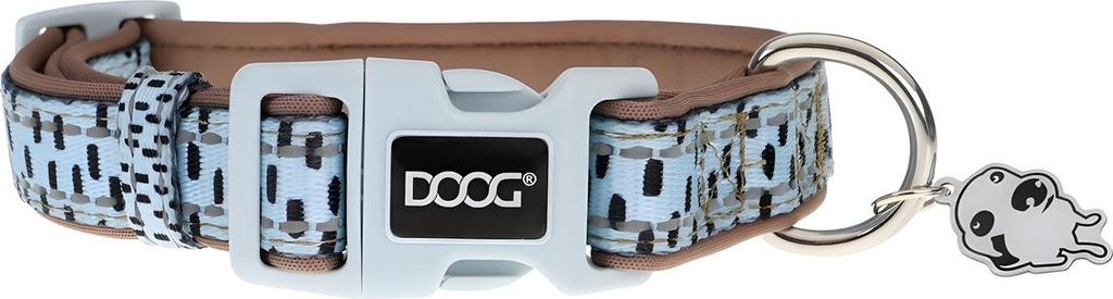 DOOG Halsband Dash blau/grau, Größe: M
