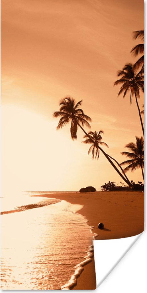 MuchoWow® Poster Sonnenuntergang - Tropisch - Palme - Produktbild 