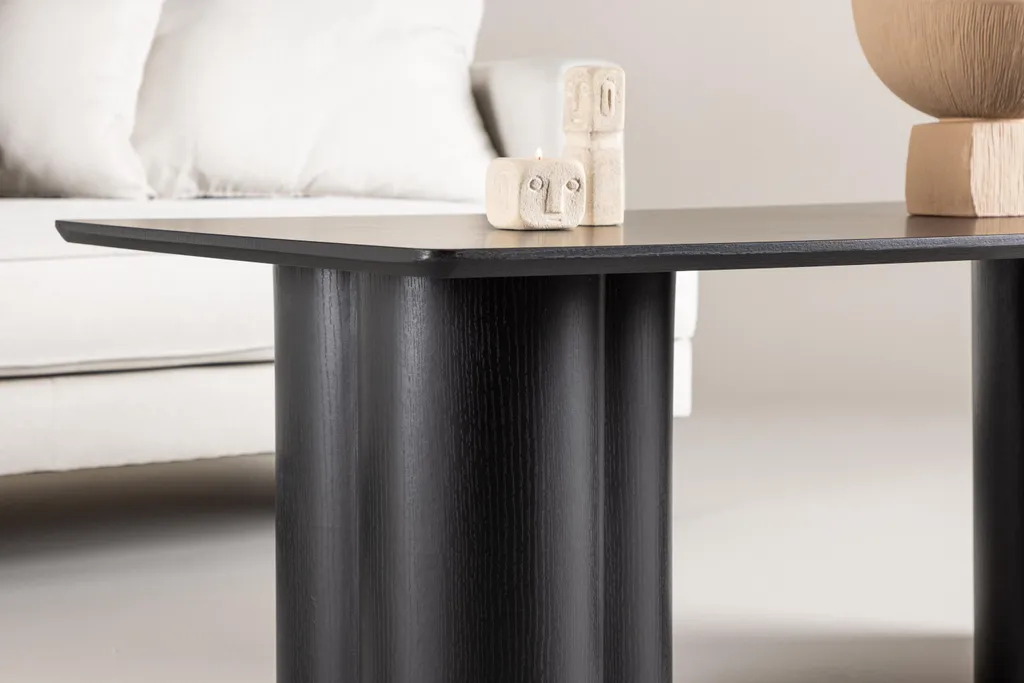 Table basse Olivia Noir Venture Home pour Salon Moderne et Convivial - 5