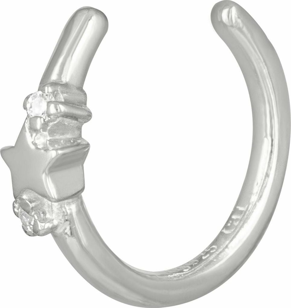 cai Ear Cuff 925/- Sterling Silber 0,9cm weiß Zirkonia Zirkonia 274220129