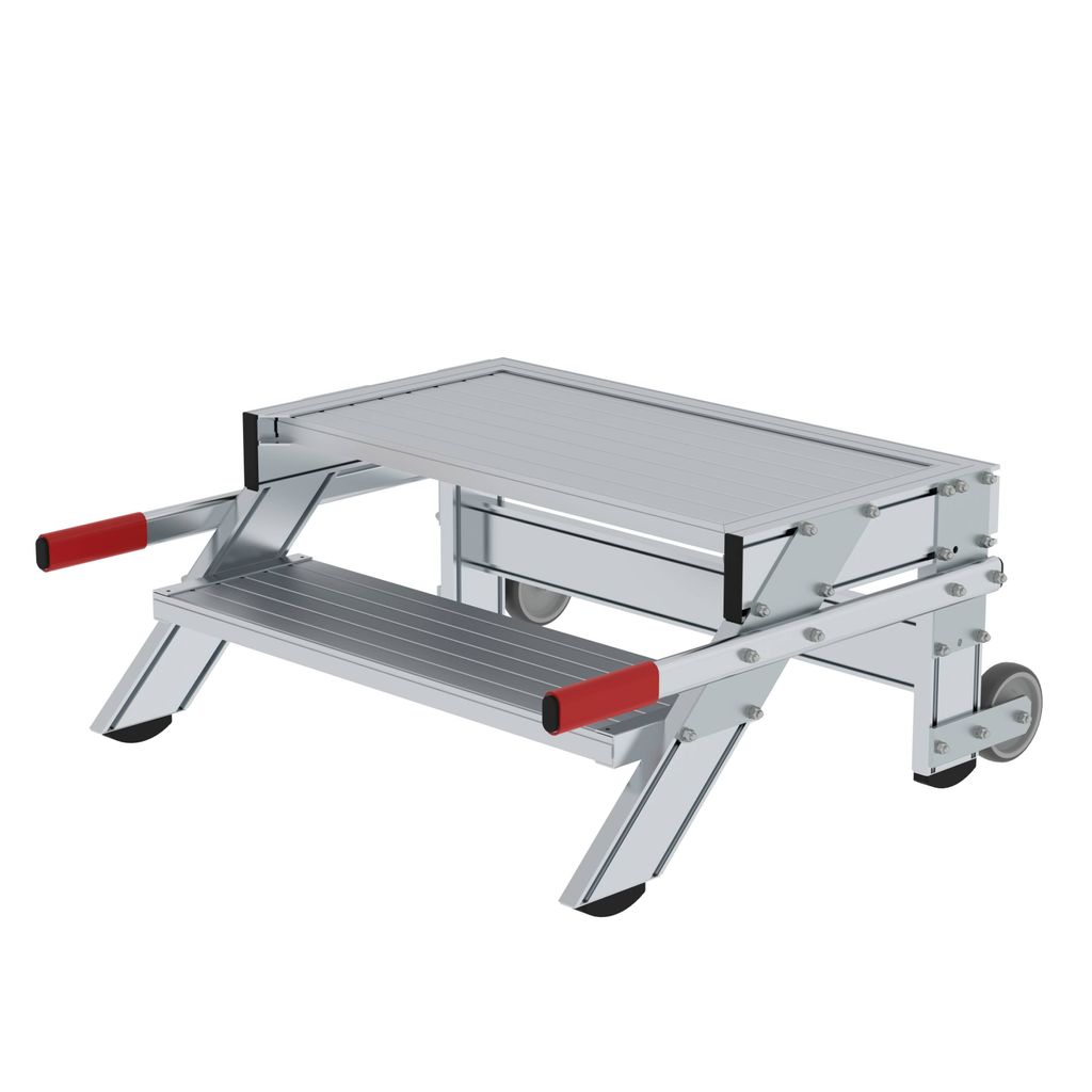 MUNK Arbeitspodest fahrbar Aluminium geriffelt 800mm Produktbild 