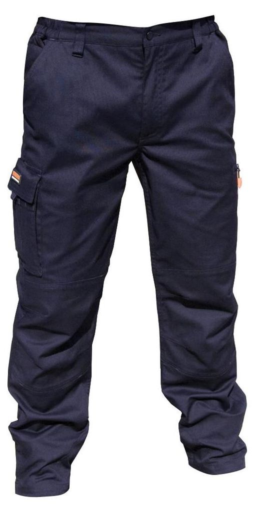 Result Herren Stretch-Arbeitshose, Beinlänge 86 cm FK992 (96 cm) (Marineblau)