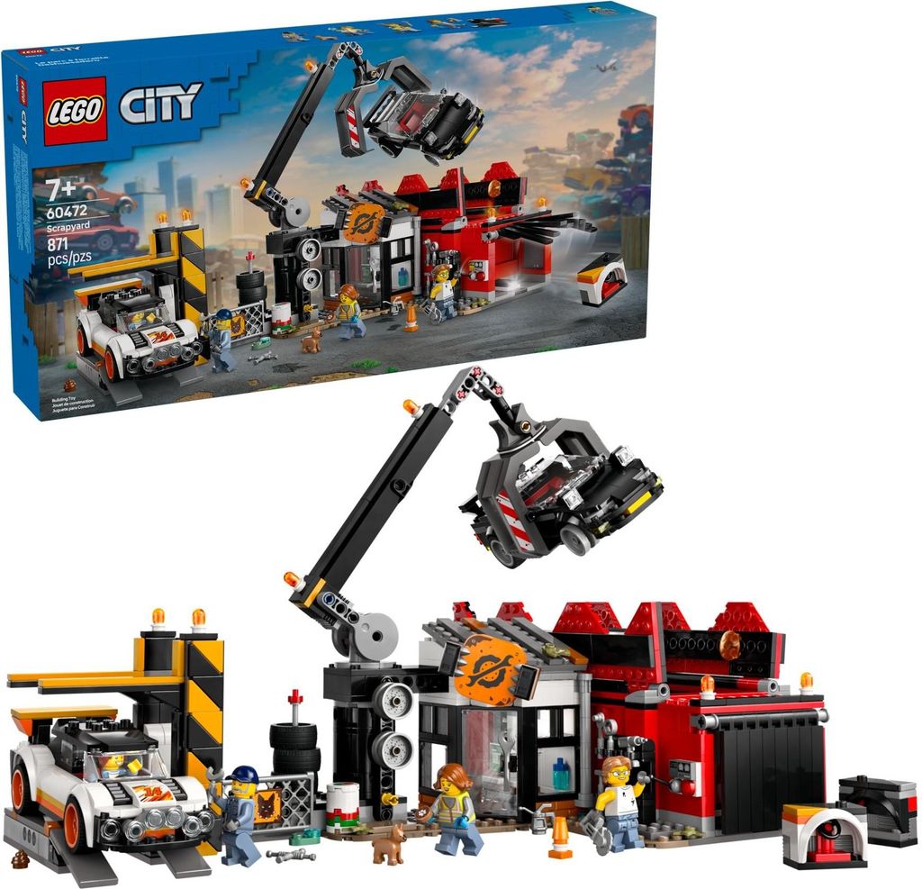 LEGO City Vrakoviště s auty, Sada na stavění, 7 rok/roky, Obrázek produktu 